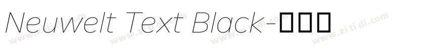 Neuwelt Text Black字体转换